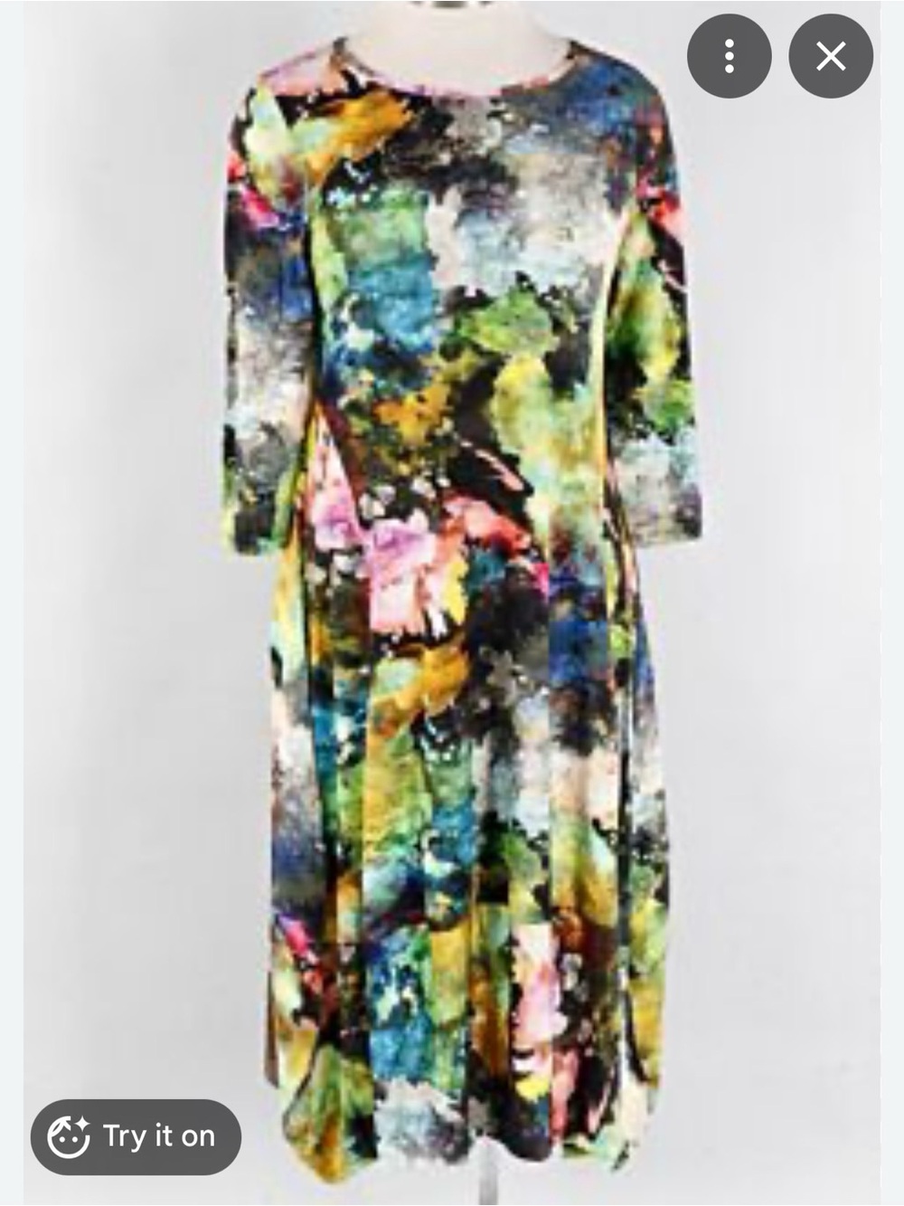 Kozan Abstract Jada Midi Dress Sz 2X